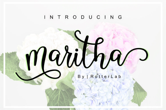 Maritha Script Font - Featured Image