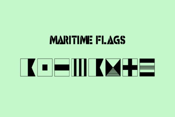 Maritime Flags Font - Featured Image