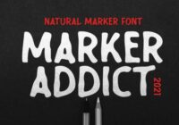 Marker Addict Font - Featured Image