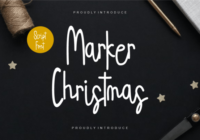 Marker Christmas Font - Featured Image