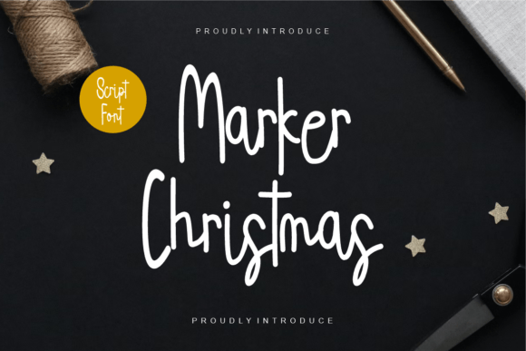 Marker Christmas Font - Featured Image