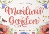 Marlina Garden Font - Featured Image