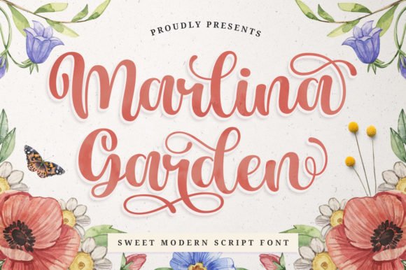 Marlina Garden Font - Featured Image