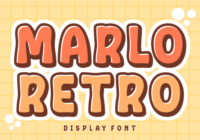 Marlo Retro Font - Featured Image