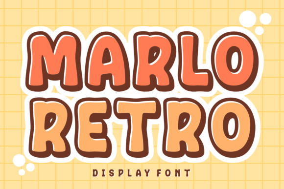 Marlo Retro Font - Featured Image