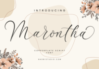 Marontha Font - Featured Image