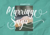 Marriage Saga Font - Featured Image