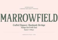 Marrowfield Font - Featured Image