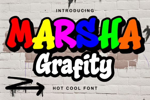Marsha Grafity Font - Featured Image