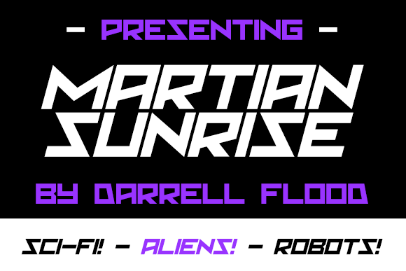 Martian Sunrise Font - Featured Image