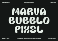 Marva Bubblo Pixel Font - Featured Image