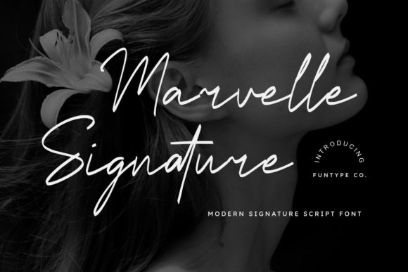 Marvelle Signature Font - Featured Image