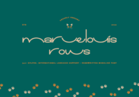 Marvelouis Rows Font - Featured Image