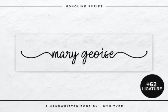 Mary Geoise Font - Featured Image