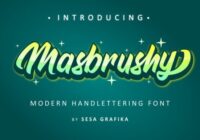 Masbrushy Font - Featured Image