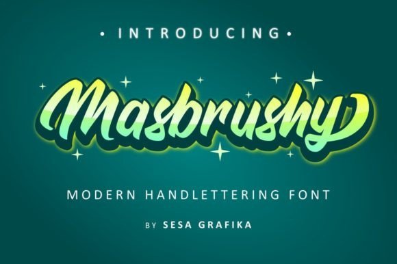 Masbrushy Font - Featured Image
