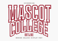Mascot College Outline Font - Featured Image