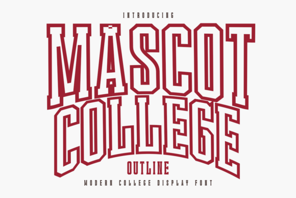 Mascot College Outline Font - Featured Image