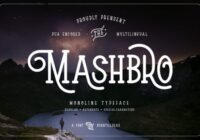 Mashbro Font - Featured Image