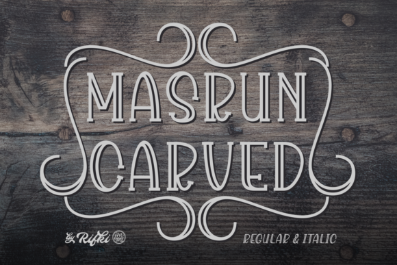 Masrun Carved Font - Featured Image