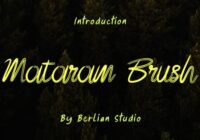 Mataram Brush Font - Featured Image