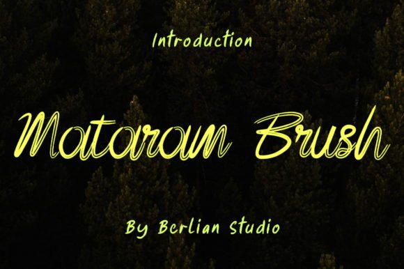 Mataram Brush Font - Featured Image