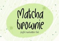 Matcha Brownie Font - Featured Image