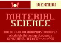 Material Science Font - Featured Image
