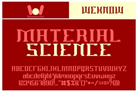 Material Science Font - Featured Image