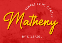 Matheny Font - Featured Image