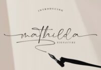Mathilda Signature Font - Featured Image