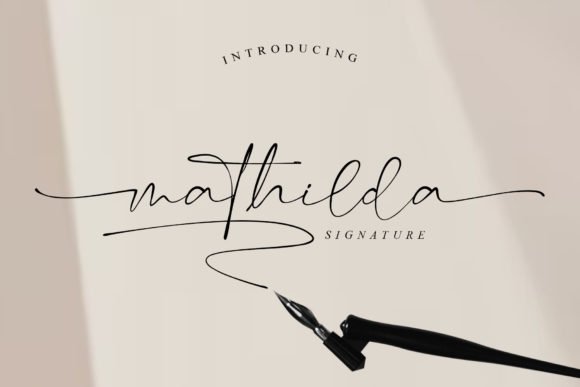Mathilda Signature Font - Featured Image