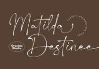 Matilda Destinee Font - Featured Image
