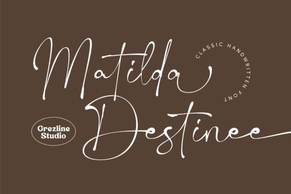 Matilda Destinee Font - Featured Image