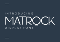 Matrock Font - Featured Image