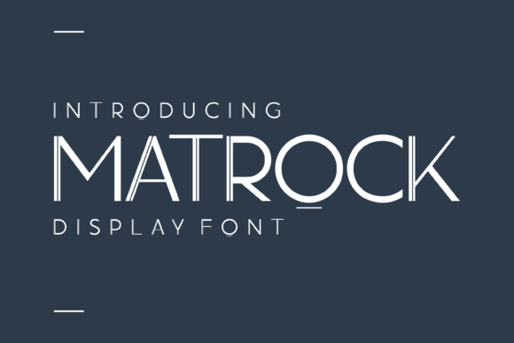 Matrock Font - Featured Image