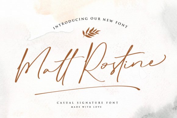 Matt Rostine Font - Featured Image