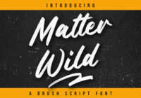 Matter Wild Font - Featured Image