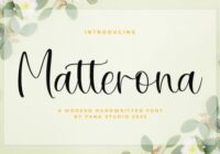 Matterona Font - Featured Image