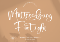 Mattersburg Fortigla Font - Featured Image