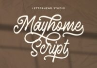 Mayhome Script Font - Featured Image