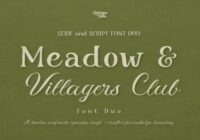 Meadow & Villager Club Duo Font - Featured Image