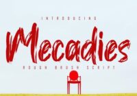 Mecadies Font - Featured Image