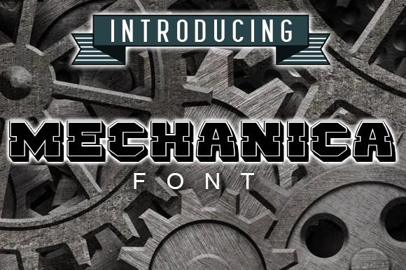 Mechanica Font - Featured Image