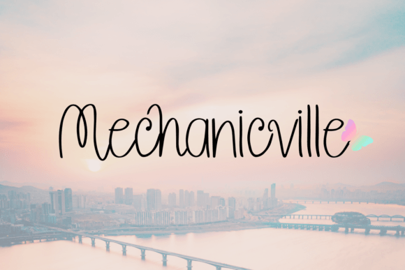 Mechanicville Font - Featured Image