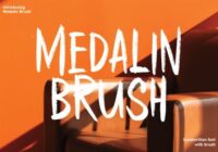 Medalin Brush Font - Featured Image