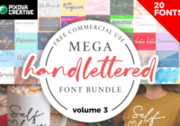 Mega Handlettered Vol. 3 Font - Featured Image