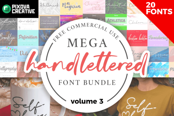 Mega Handlettered Vol. 3 Font - Featured Image
