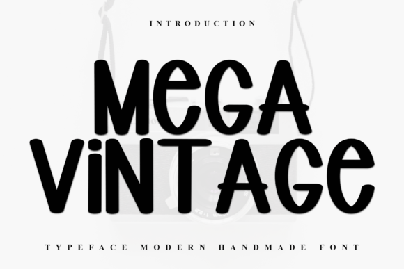 Mega Vintage Font - Featured Image