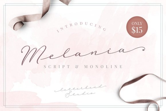 Melania Script Font - Featured Image